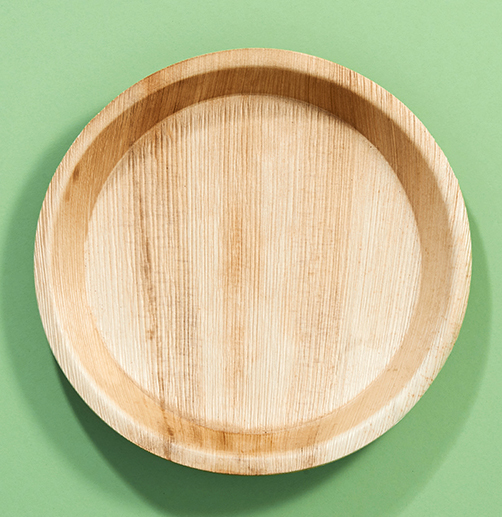 Arcea Leaf Plate ( Supari Paat Ko Plate ) Standard Round Plate 25 cm 100 pcs of Pack